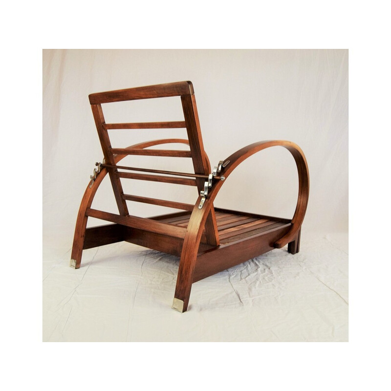Spreadable armchair by Jindrich Halabala - 1930s