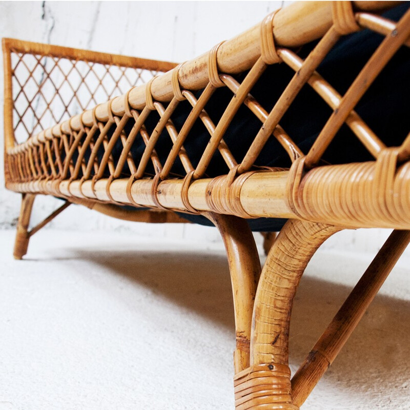 Rattan daybed - 1950s