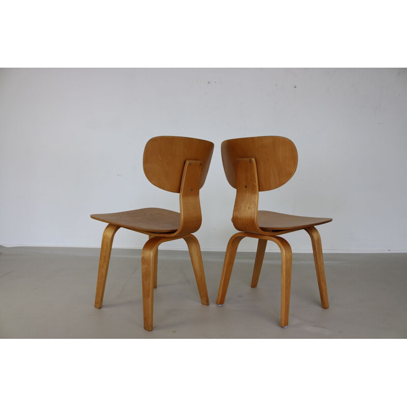 Paire de chaises à repas en teck de Cees Braakman pour UMS Pastoe - 1950