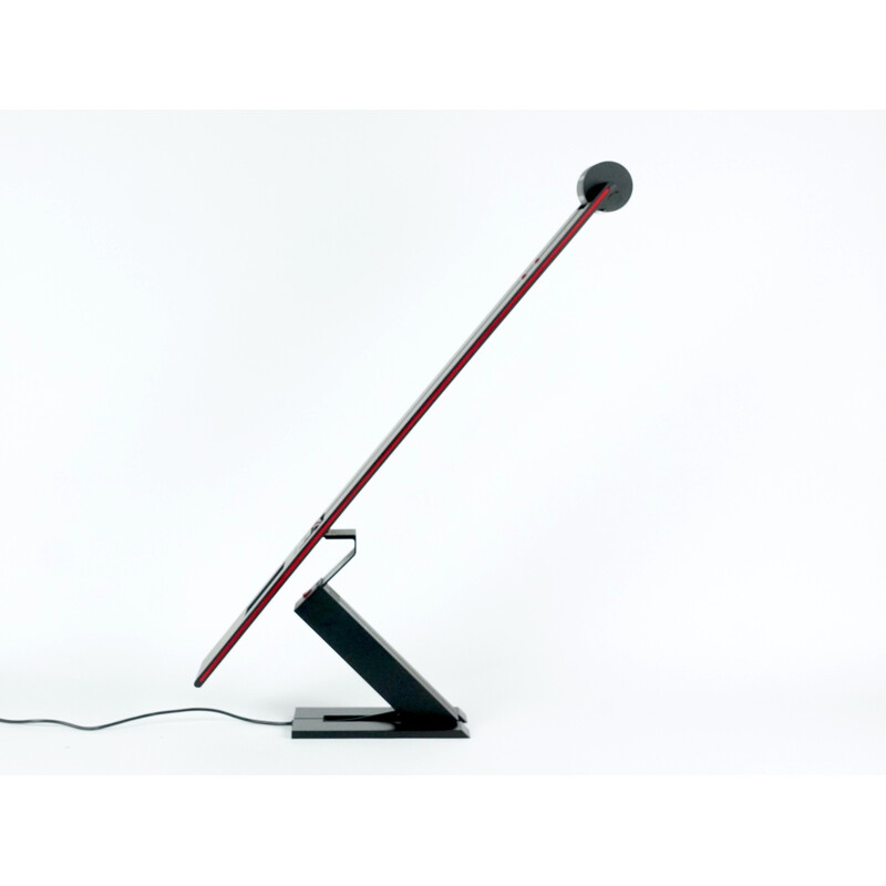 Lampe de bureau noire en plastique édition Artemide par Mario Botta - 1980