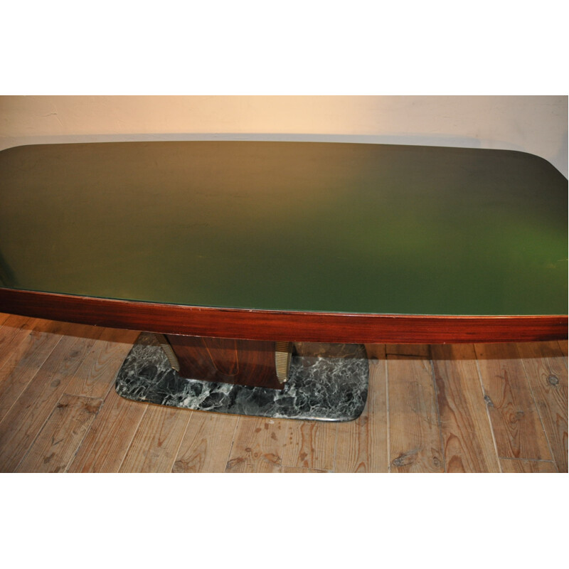 Green marble dining table de Vittorio Dassi - 1950s