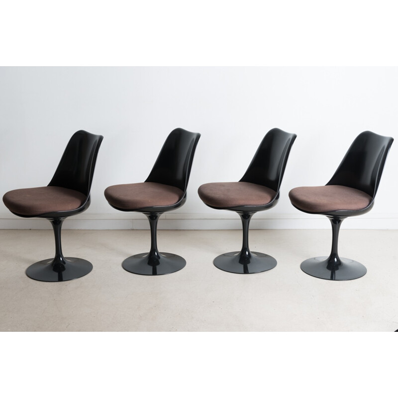 Suite of 4 swivel Tulip chairs by Eero Saarinen, Ed Knoll - 1950s