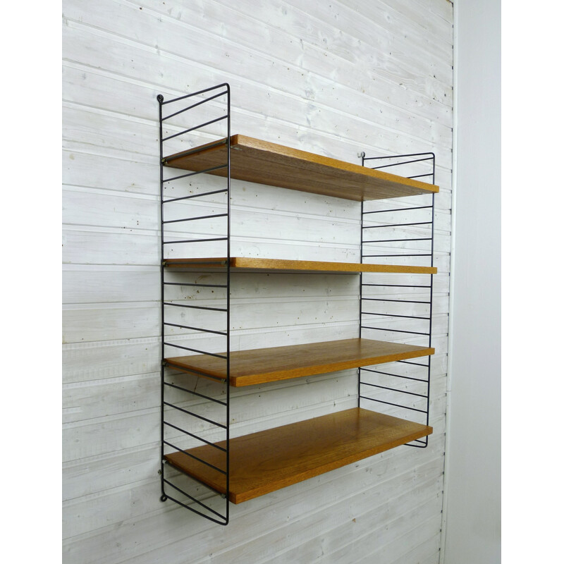 Storage System with black bars by Nisse Strinning - 1950s
