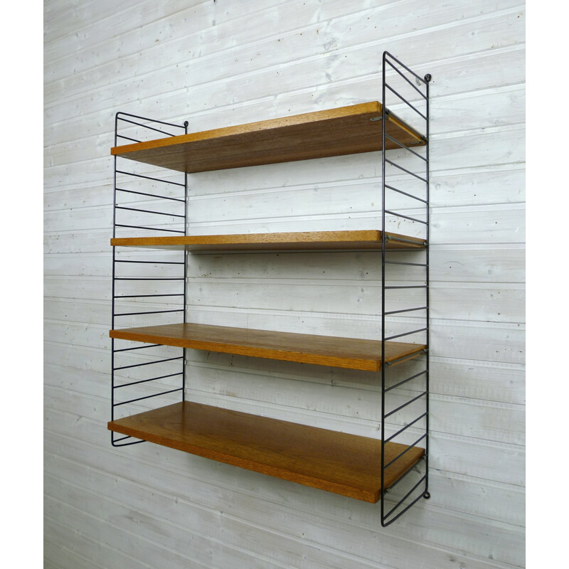 Storage System with black bars by Nisse Strinning - 1950s