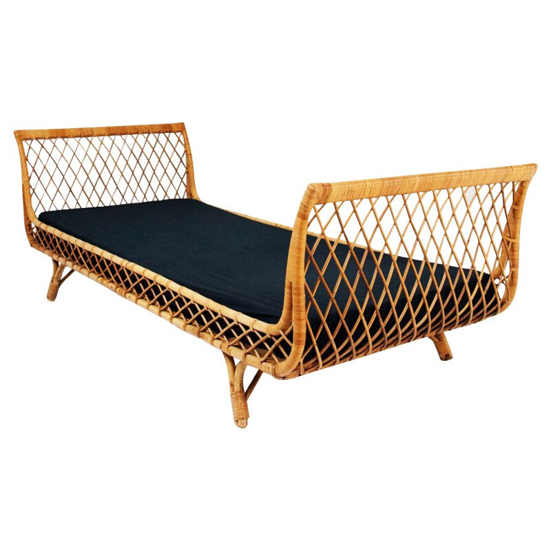 Rattan daybed - 1950s