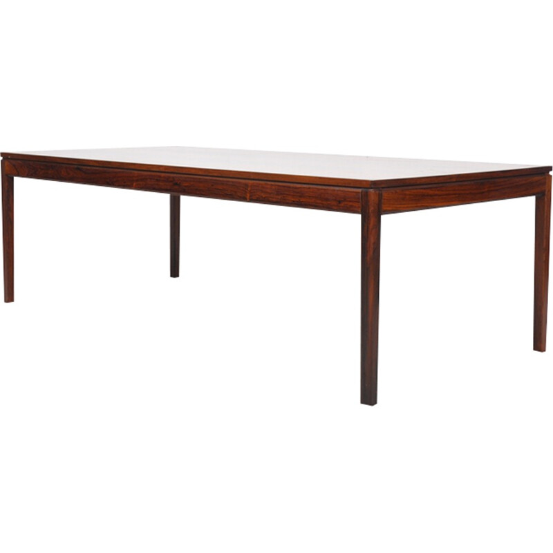 Table basse rectangulaire danoise en palissandre - 1960