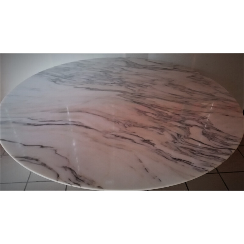 Marble round table by Osvaldo Borsani - 1970s