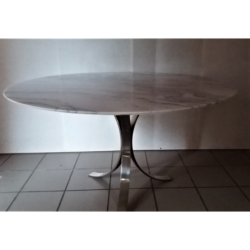 Marble round table by Osvaldo Borsani - 1970s
