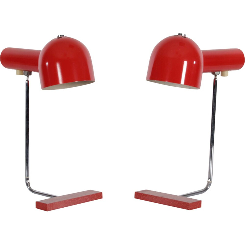 Pair of lamps from the eastern countries of Josef Hurka for Napako - 1960s