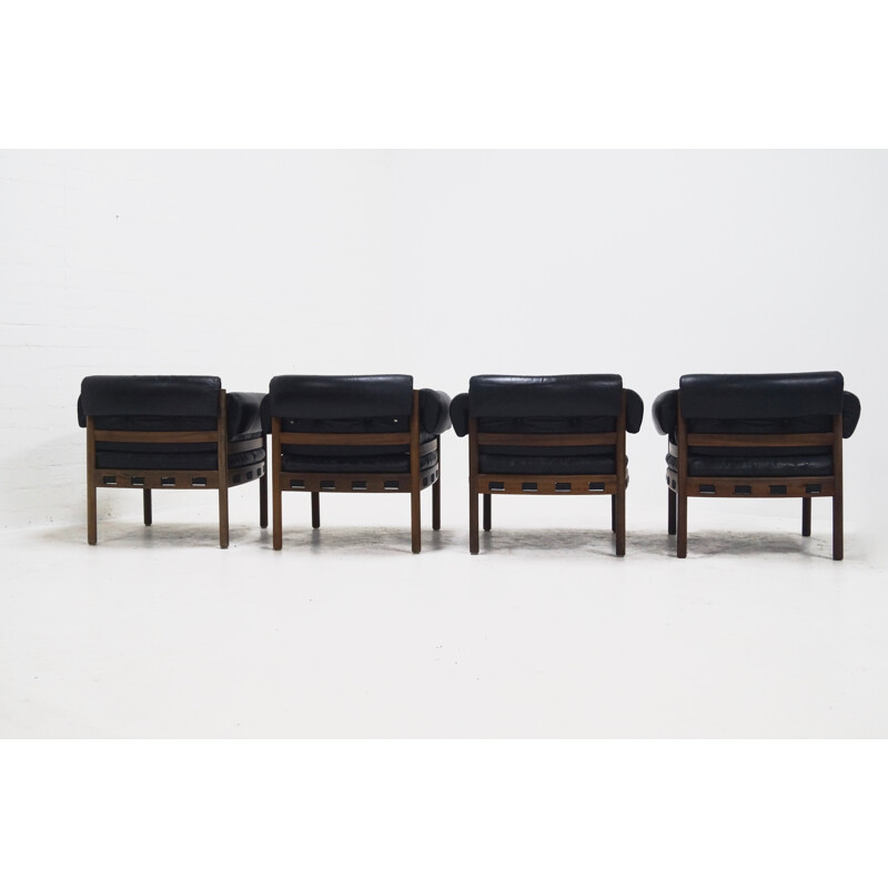 Set of 4 Club Chairs by Arne Norell for Coja - 1960s