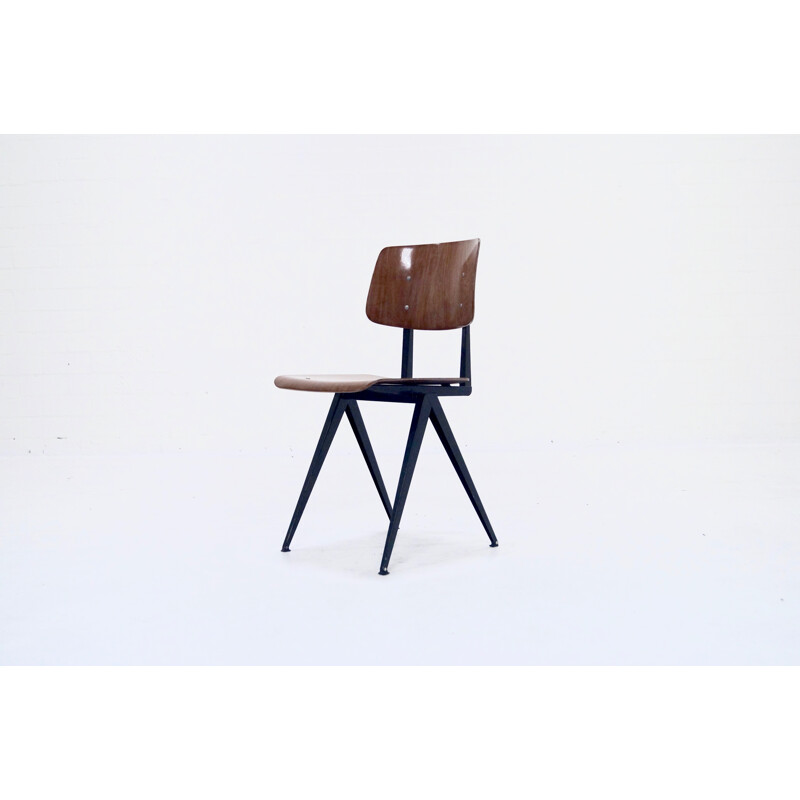 Industrial galvanitas plywood chair S16 - 1960s