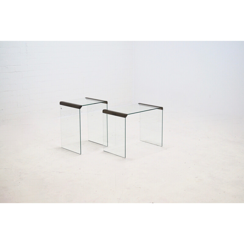 Paire de tables d'appoint Italiennes par Gallotti et Radice - 1970