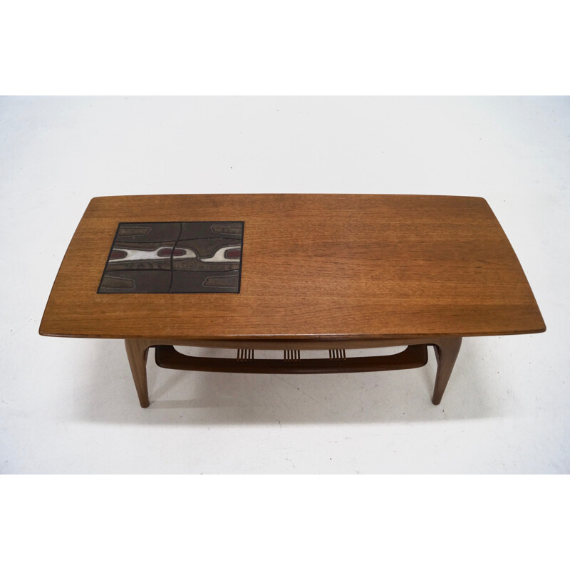 Teak WeBe Coffee Table by Louis van Teeffelen - 1950s