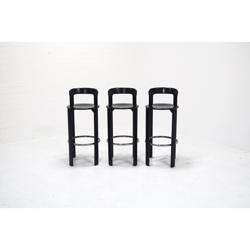 Set of 3 bar stools by Bruno Rey for Dietiker - 1970s