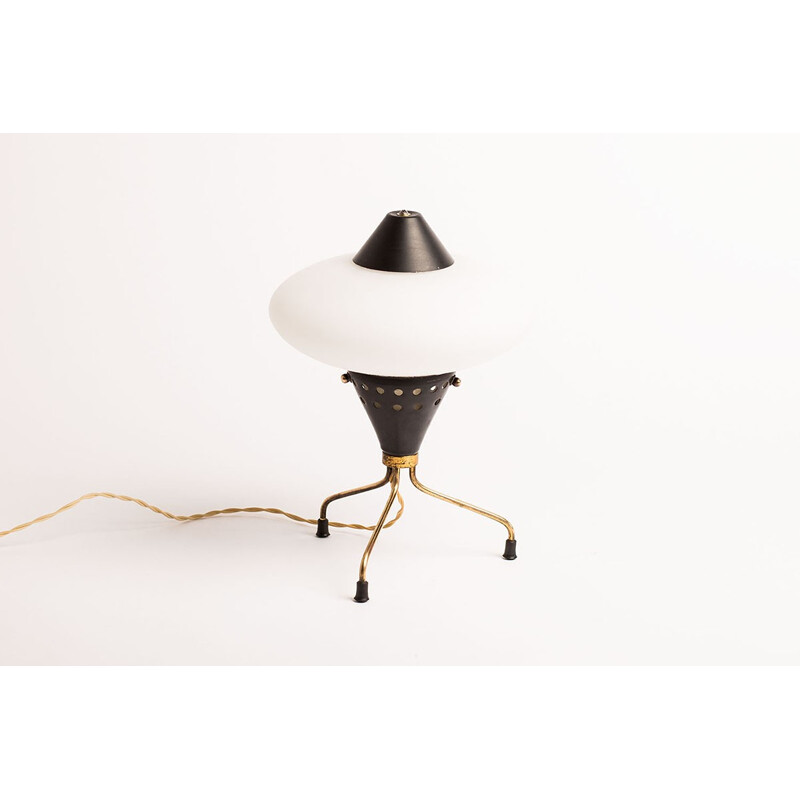 Lampe de table vintage en laiton par Stilnovo - 1950 