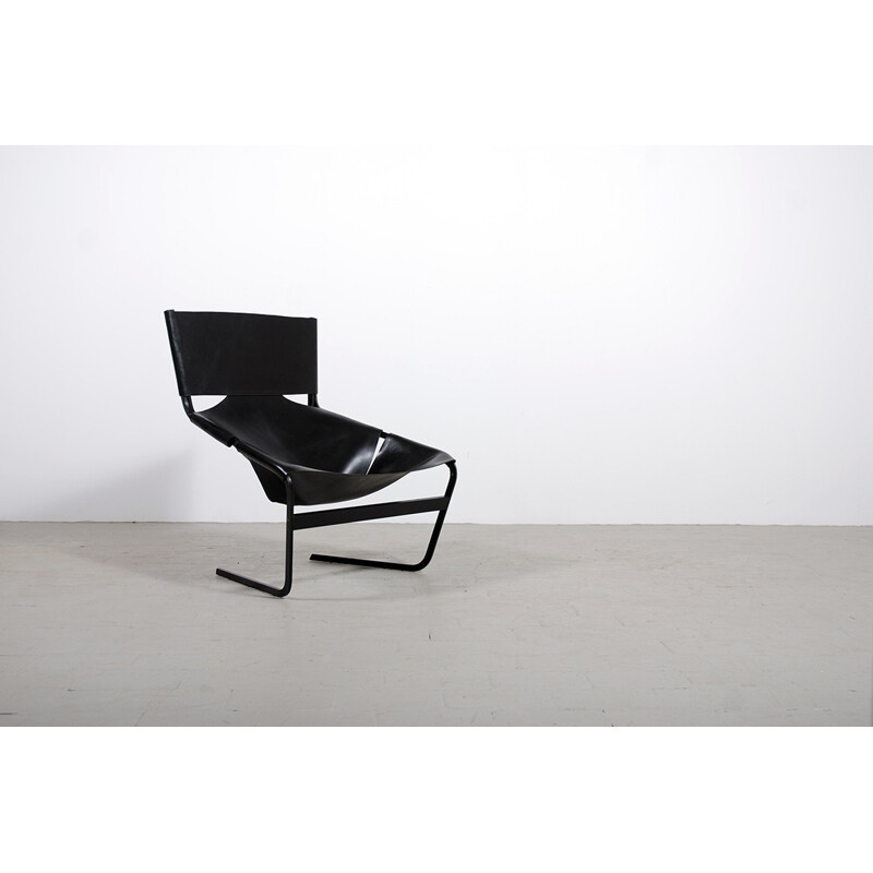 Black "444" armchair, Pierre PAULIN - 1960s