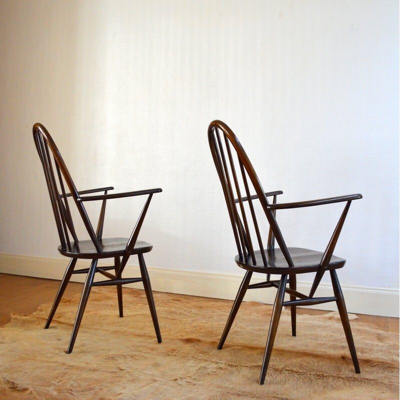 Paire de chaises modèle Winsdor de Lucian Ercolani pour Ercol - 1960