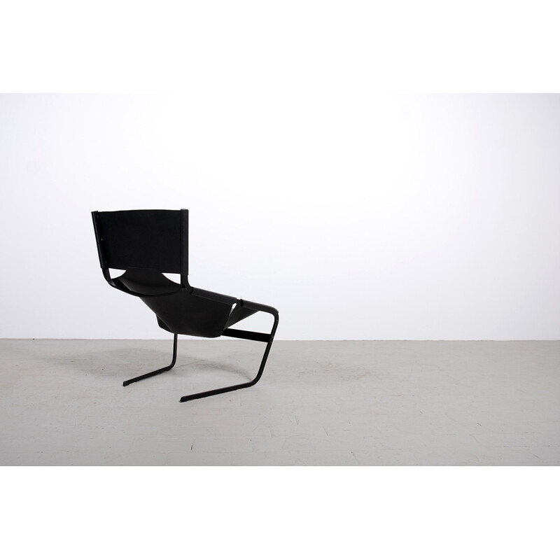 Black "444" armchair, Pierre PAULIN - 1960s