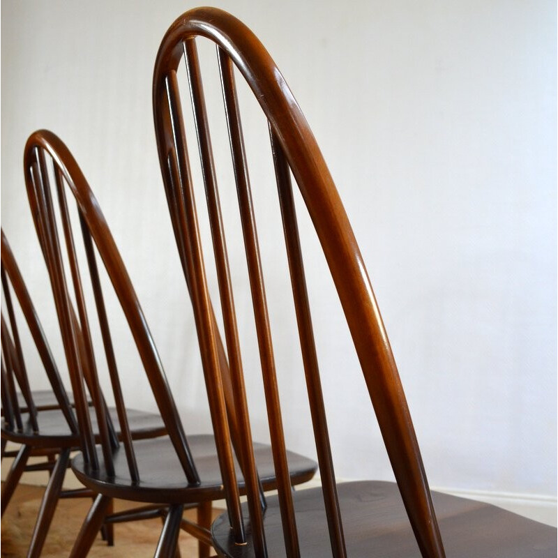 Suite de quatre chaises Winsdor à repas de Lucian Ercolani pour Ercol - 1960s