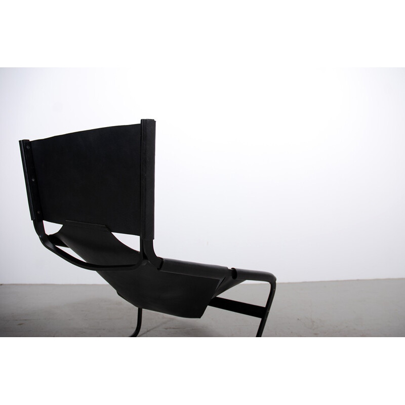 Black "444" armchair, Pierre PAULIN - 1960s