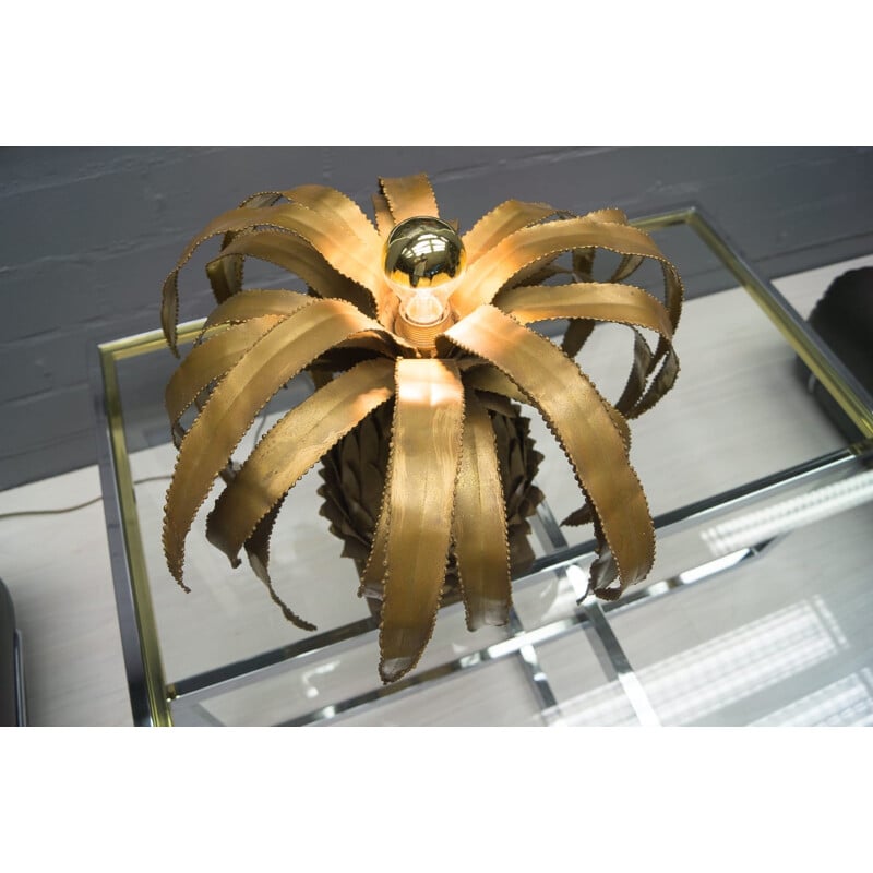 Lampe de table ananas par Maison Jansen - 1970