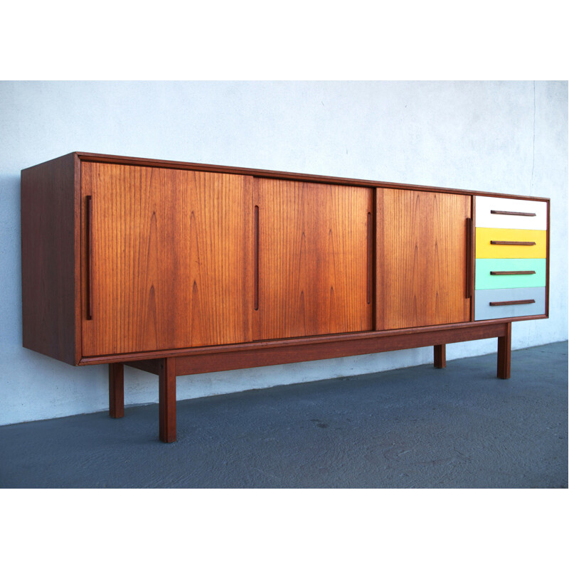 Scandinavian teak sideboard - 1960s