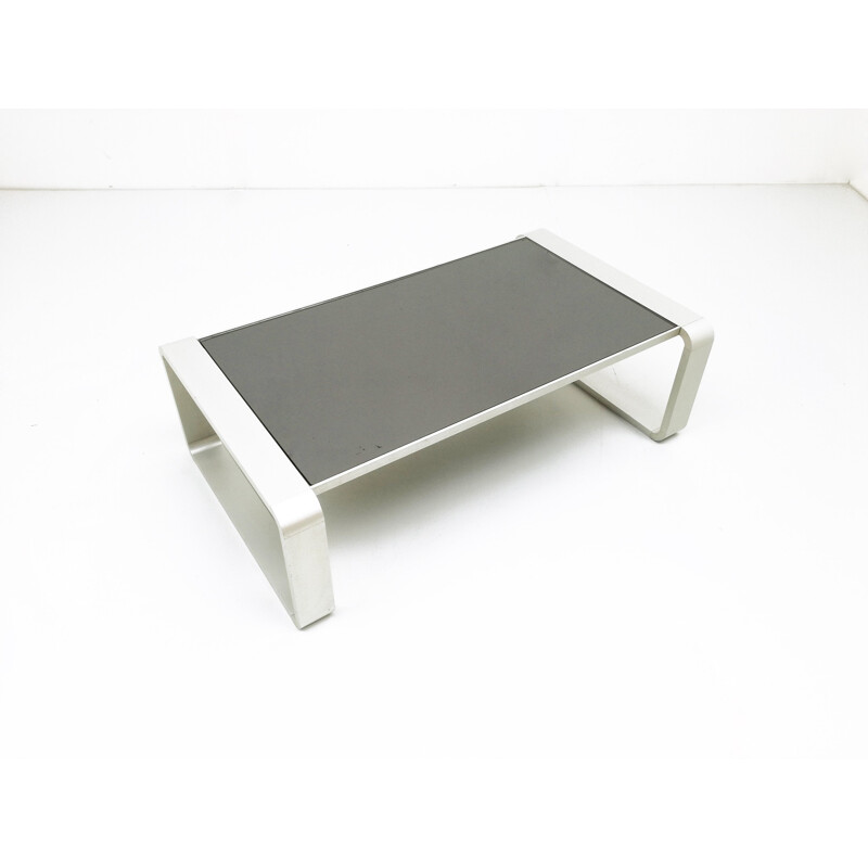 Aluminium Space Age coffee table - 1970s