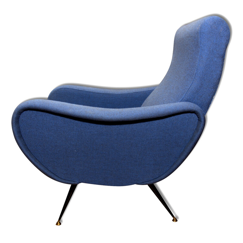 Paire de fauteuils vintage italiens bleus - 1960