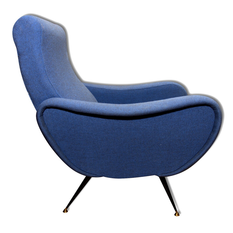 Pair of  vintage italian blue armchairs - 1960s