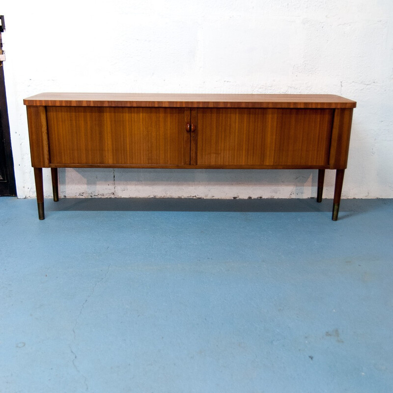 Vintage sideboard with sliding doors - 1960s