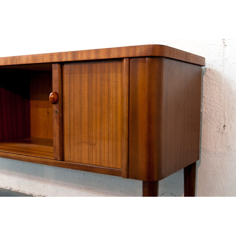 Vintage sideboard with sliding doors - 1960s