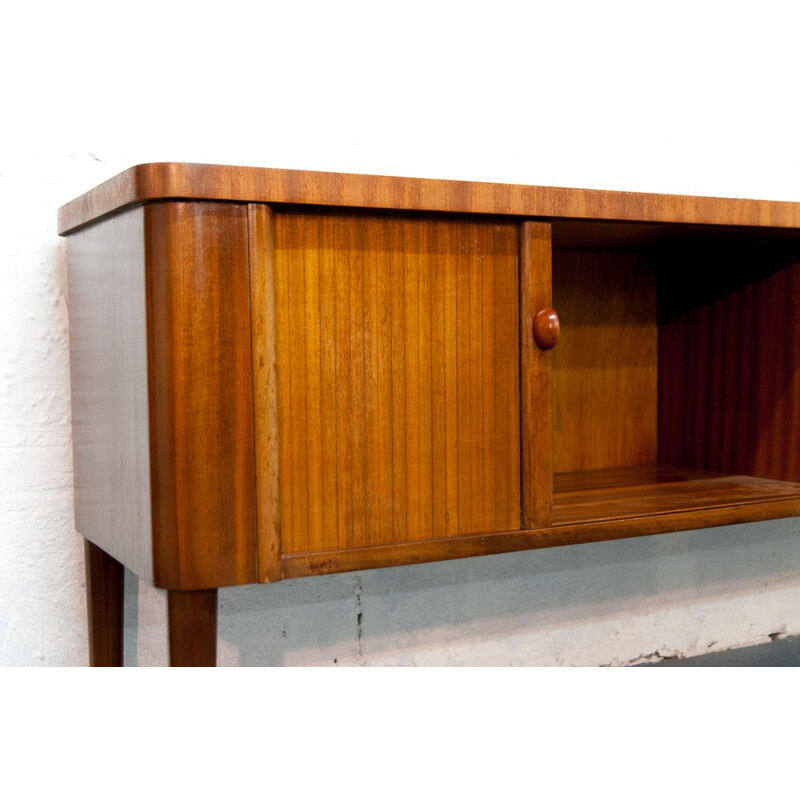 Vintage sideboard with sliding doors - 1960s