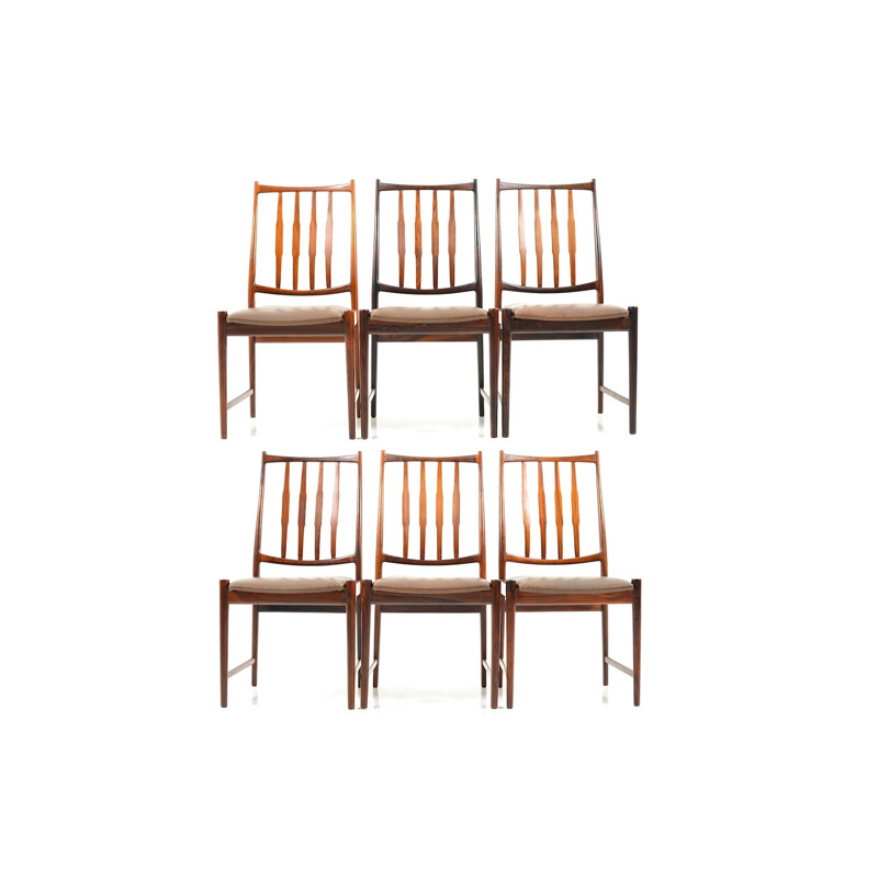 Set of rosewood dining chairs by Torbjørn Afdal for Nesjestranda Møbelfabrik - 1960s