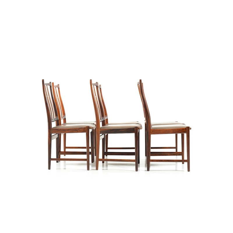 Set of rosewood dining chairs by Torbjørn Afdal for Nesjestranda Møbelfabrik - 1960s