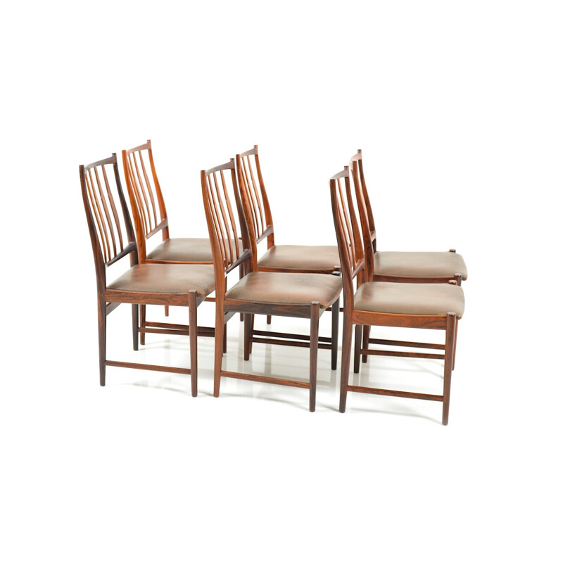 Set of rosewood dining chairs by Torbjørn Afdal for Nesjestranda Møbelfabrik - 1960s