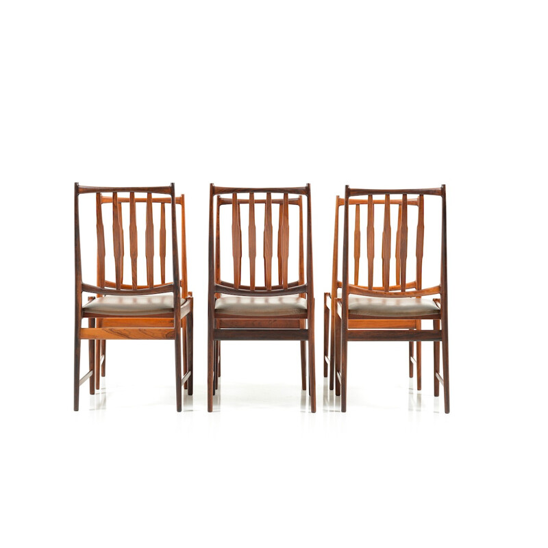 Set of rosewood dining chairs by Torbjørn Afdal for Nesjestranda Møbelfabrik - 1960s