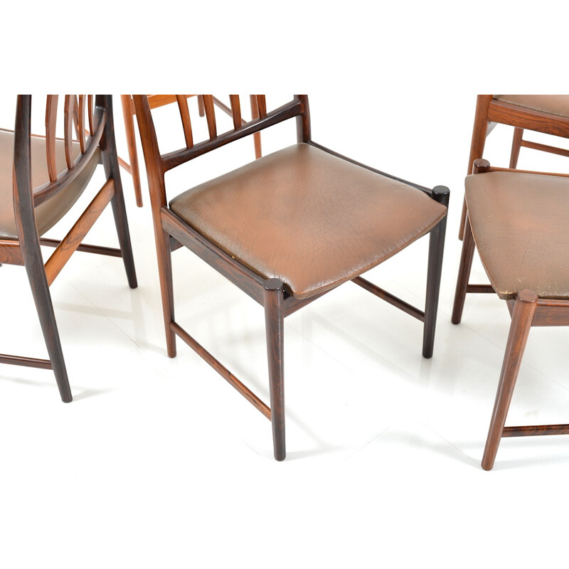 Set of rosewood dining chairs by Torbjørn Afdal for Nesjestranda Møbelfabrik - 1960s