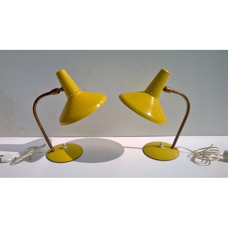 Set of 2 table lamps produced by Arredoluce - 1950s