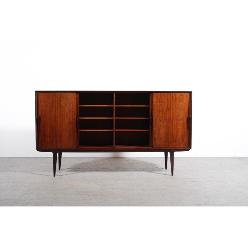 High sideboard in rosewood, Gunni OMANN - 1960s