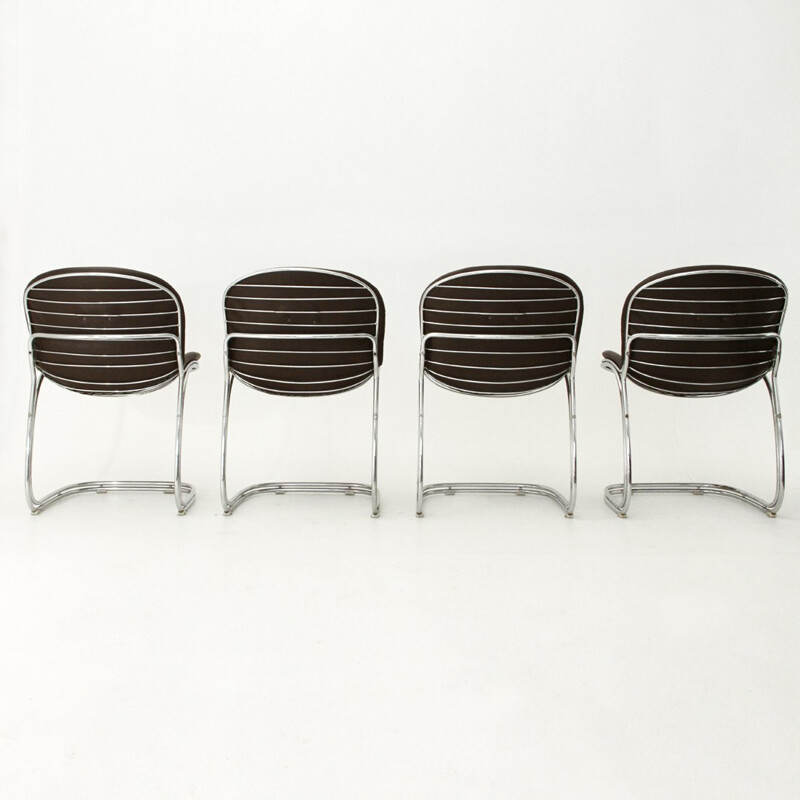 Set of 4 Sabrina dining chairs by Gastone Rinaldi for Rima - 1970s