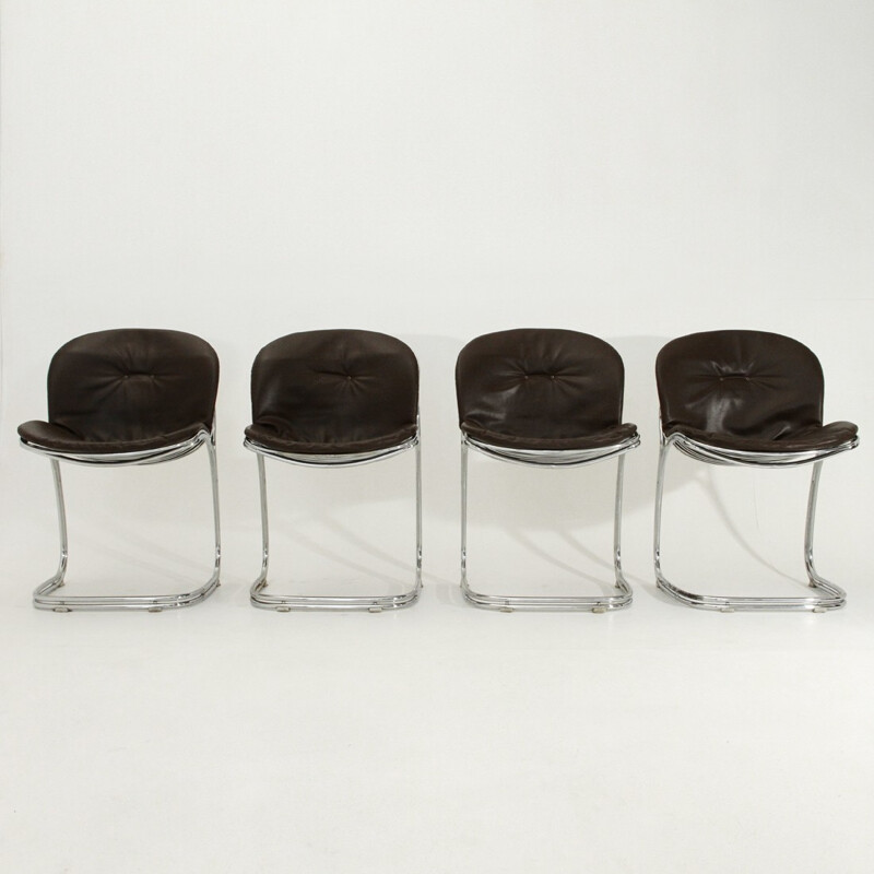 Set of 4 Sabrina dining chairs by Gastone Rinaldi for Rima - 1970s