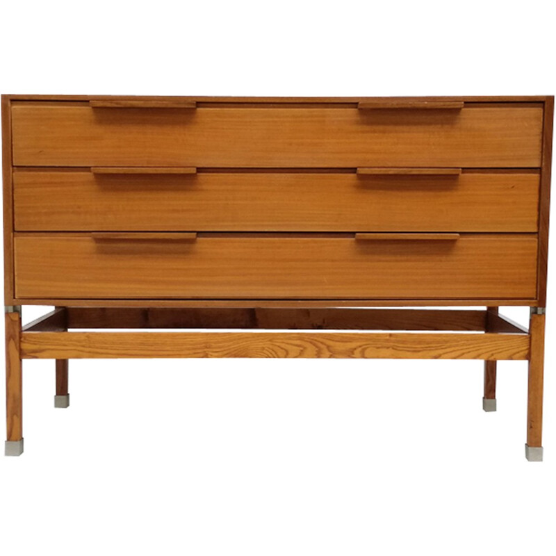 Teak and chromed-plated chest of drawers par Pieter De Bruyne for AL Meubel - 1960s