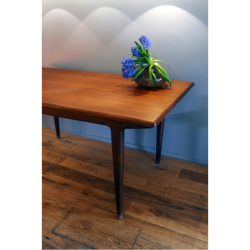 Vintage Scandinavian teak table, Johannes ANDERSEN - 1960s