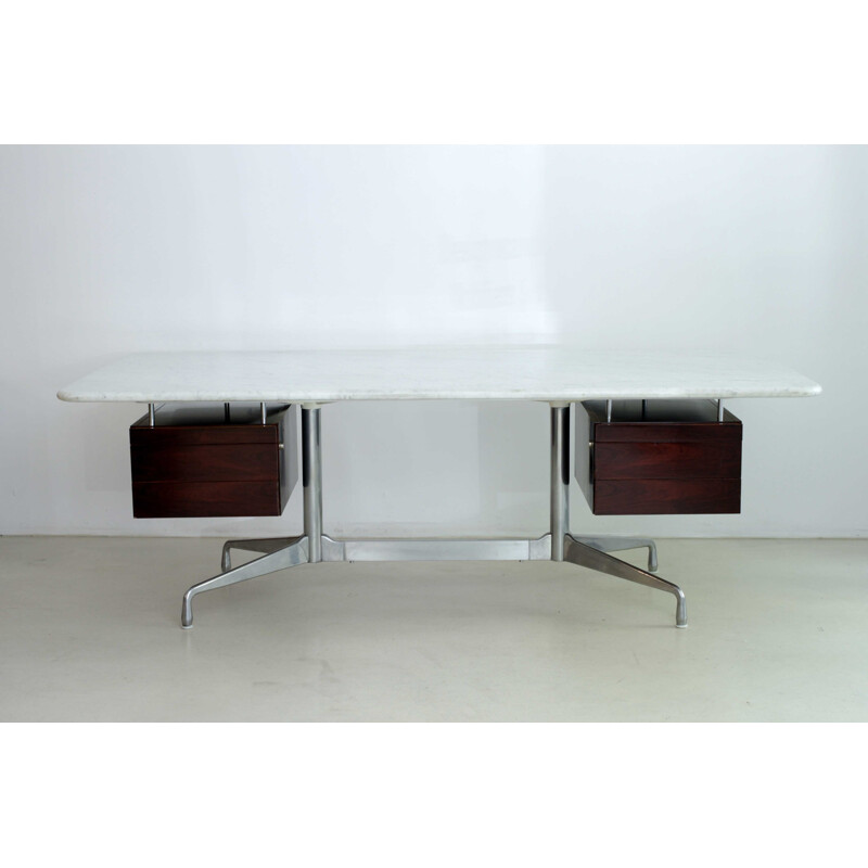 Marble and aluminum desk by Charles & Ray Eames  - 1960s