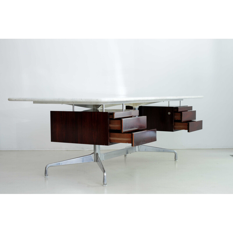 Marble and aluminum desk by Charles & Ray Eames  - 1960s