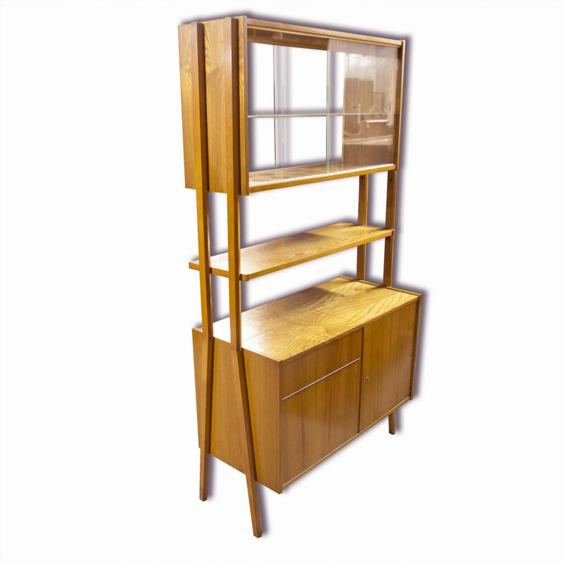 Mid-century beech bookshelf by Frantisek Jirak - 1960s