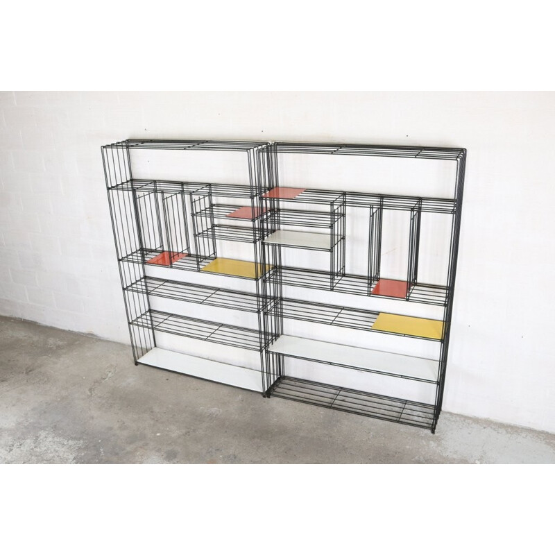 Room dividing shelving unit by Tjerk Reijenga for Pilastro - 1960s