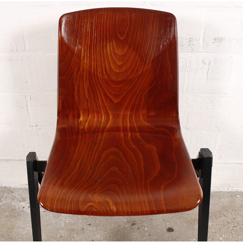 Set of 10 vintage rosewood chairs - 1960s