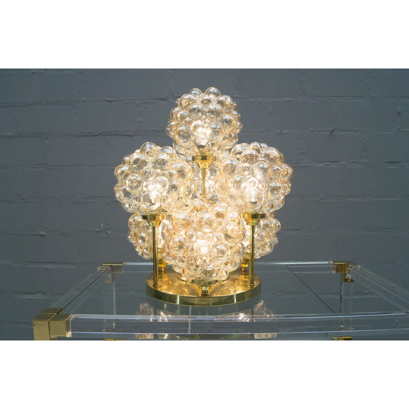 Gold bubble glass ceiling light by Helena Tynell for Limburg - 1960s