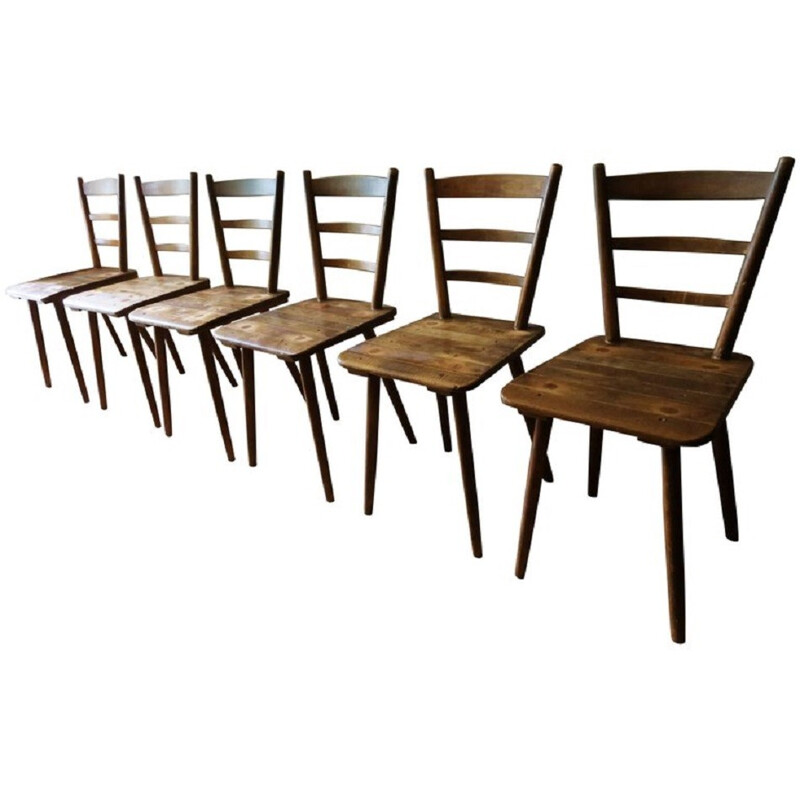 Vintage Munich beer hall board chairs - 1960s
